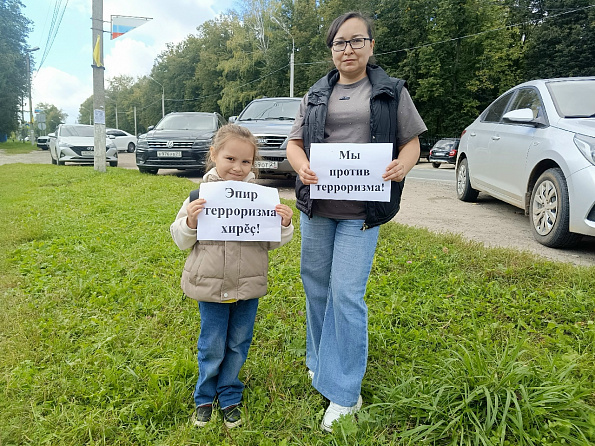 Информминутка "Мы против терроризма" с Большекарачкинской сельской библиотекой